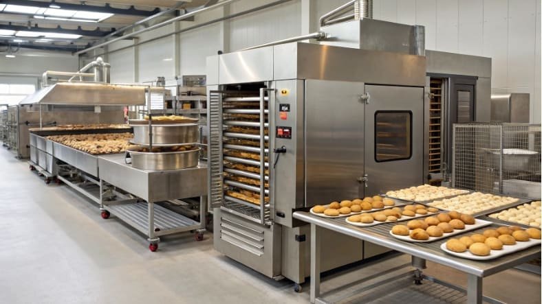 Commercial baking production line High volume industrial baking equipment