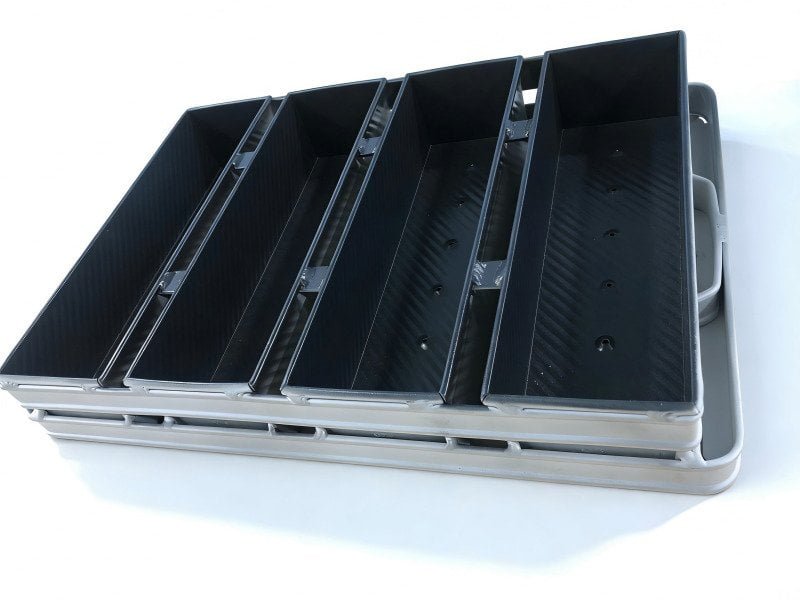 4-Strap Non-Stick Loaf Pan with Handle