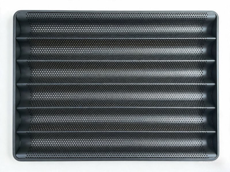 6-Cavity Perforated Baguette Pan