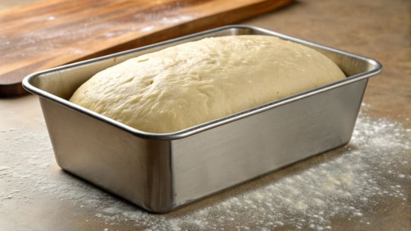 Durable Baking Pan Test a sturdy baking pan holding heavy dough