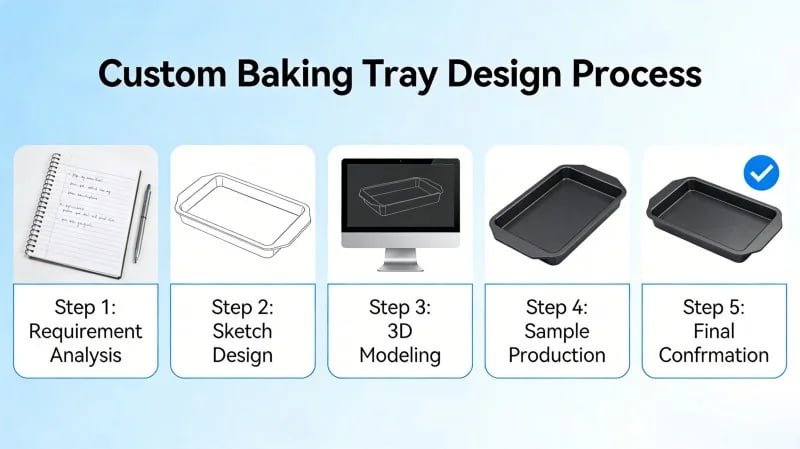 custom baking tray design process