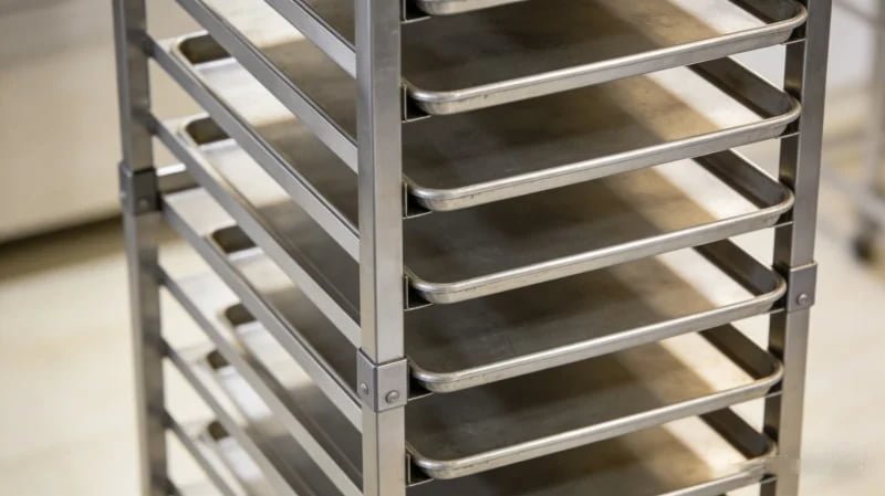 heat resistant baking trolley