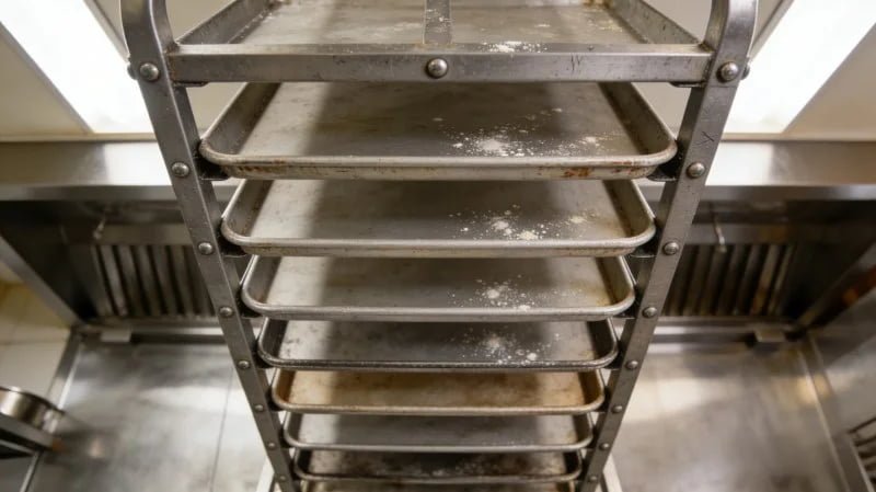 industrial trolley baking