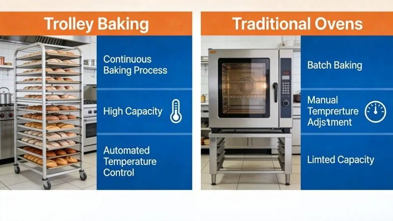 trolley baking vs traditional ovens