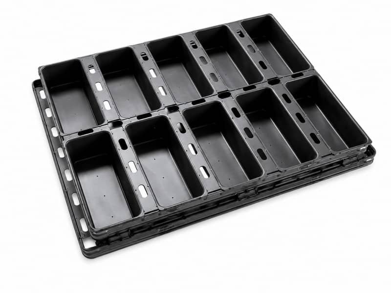 10-Strap Mini Bread Loaf Pan Non-Stick