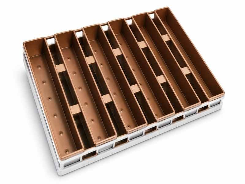 6-Strap  Long Bread Loaf Pan Non-Stick